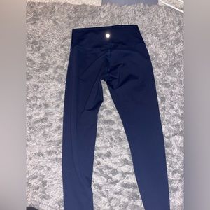Lululemon wunder train leggings, navy blue, size 10, 28 inch inseam